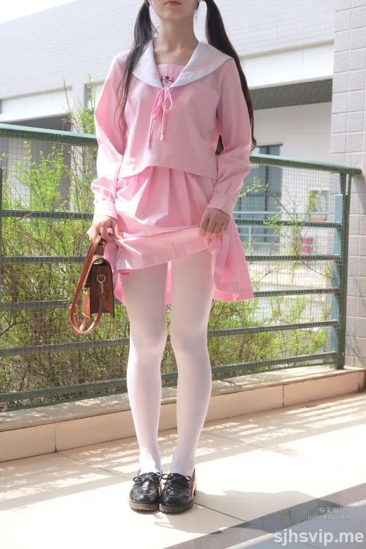 《JK粉色校服白丝》 [森萝财团] X-026 写真集97