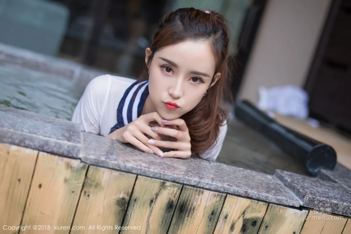 Mao Bao 'Hot Spring Water Slippery Washing Condensed Fat Wet Body Seduction' [XiuRen] No.1251 Photo Set photo 26