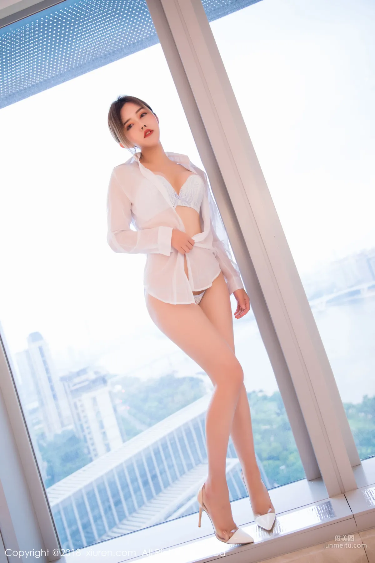 Cris_Zhuo Yaqi Bunny Girl + Bathroom White Shirt [XiuRen] No.1253 Photo Set photo 25
