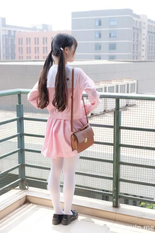 《JK粉色校服白丝》 [森萝财团] X-026 写真集14