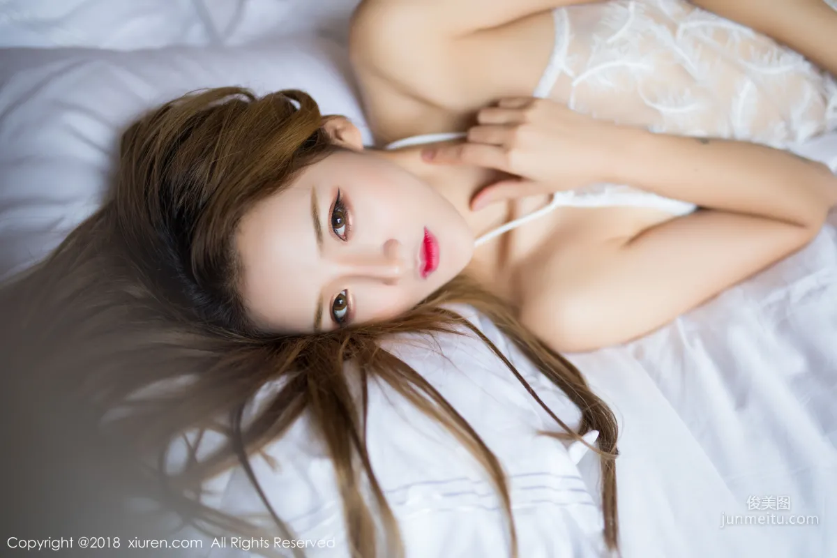 Miko Jiang, Alluring Lingerie and See-Through Thin Veil Body [XiuRen] No.1244 photo 68