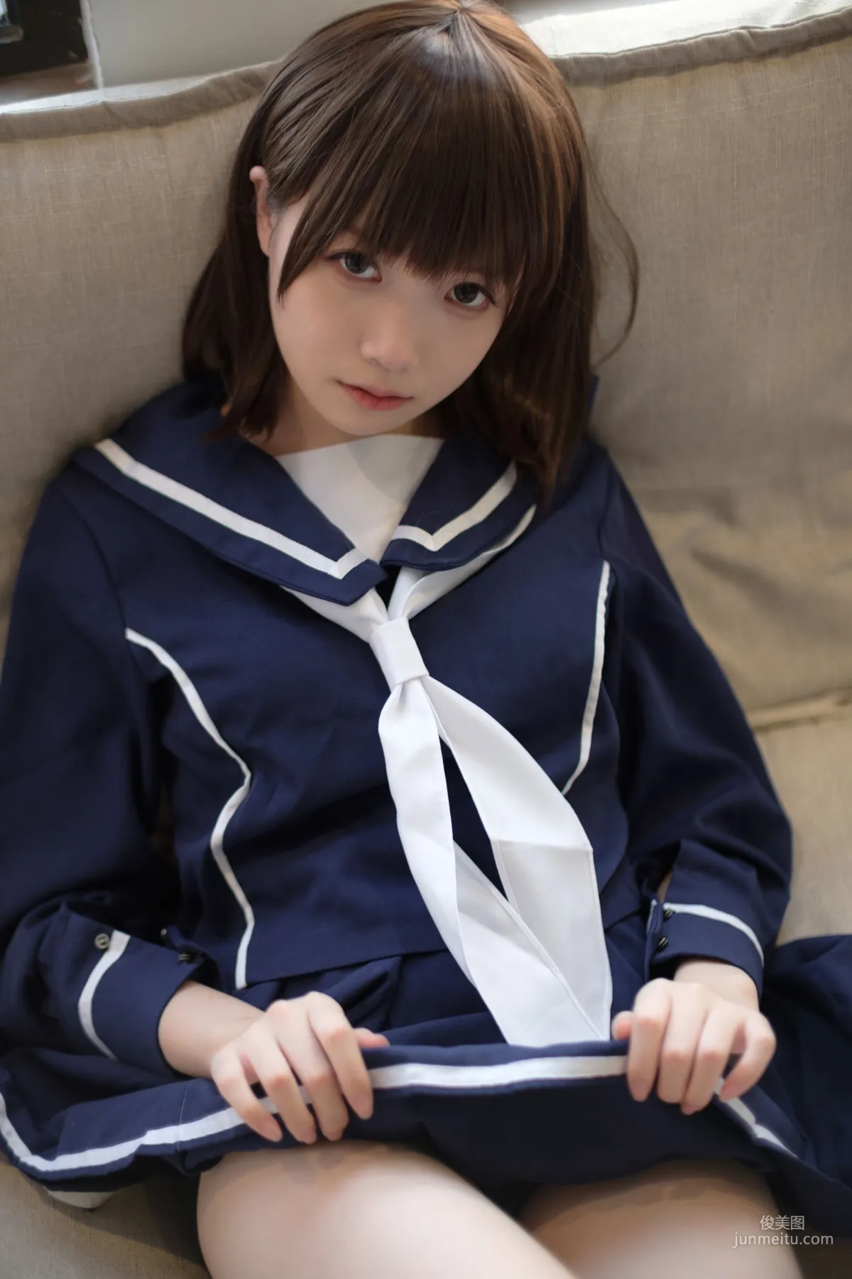 《天台黑絲水手服》 [森蘿财團] X-043 寫真集 108