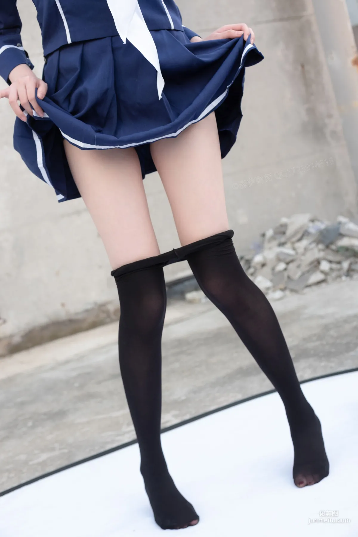 《天台黑絲水手服》 [森蘿财團] X-043 寫真集 98
