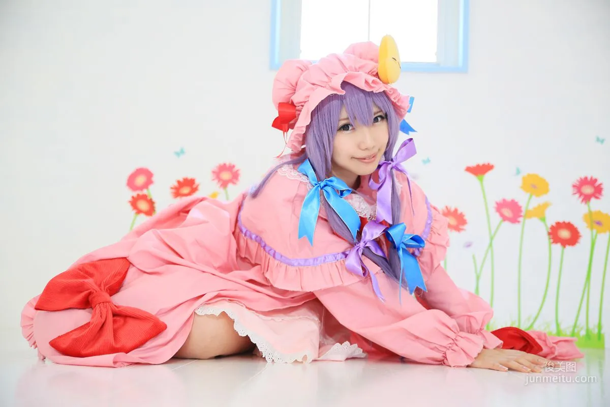 早乙女らぶ (目々泽めぐ) 《東方Project》パチュリー·ノーレッジ  写真集14