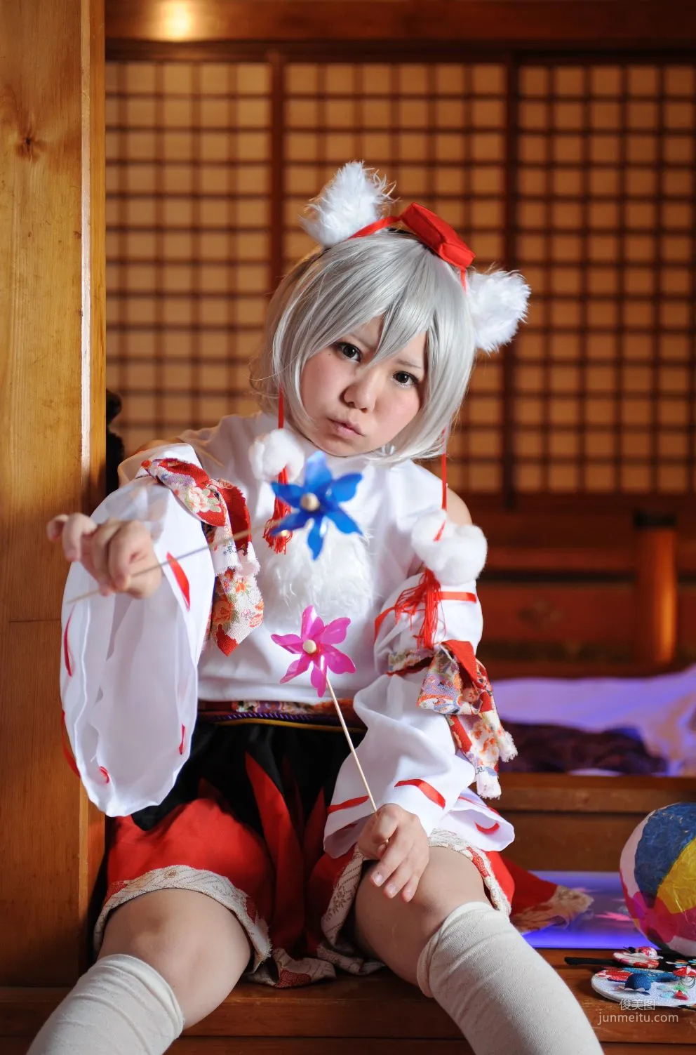 兎丘なこ《Touhou Project》Cirno+Inubashiri Momiji [Black★pumpkin] 寫真集 37