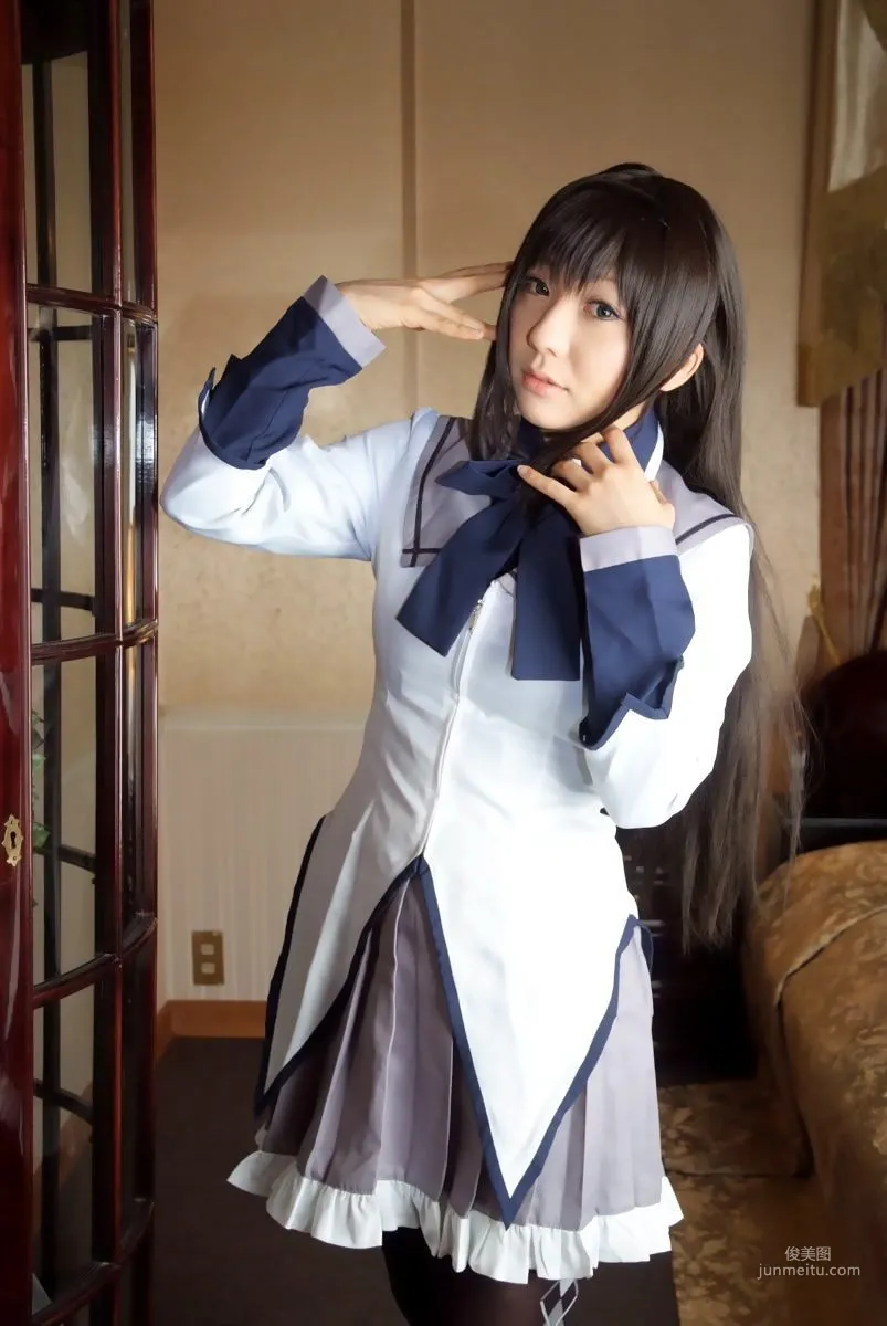 Misaki Hanamura Puella Magi Madoka Magica Akemi Homura [HONEY BUNNY] Photo Set photo 1
