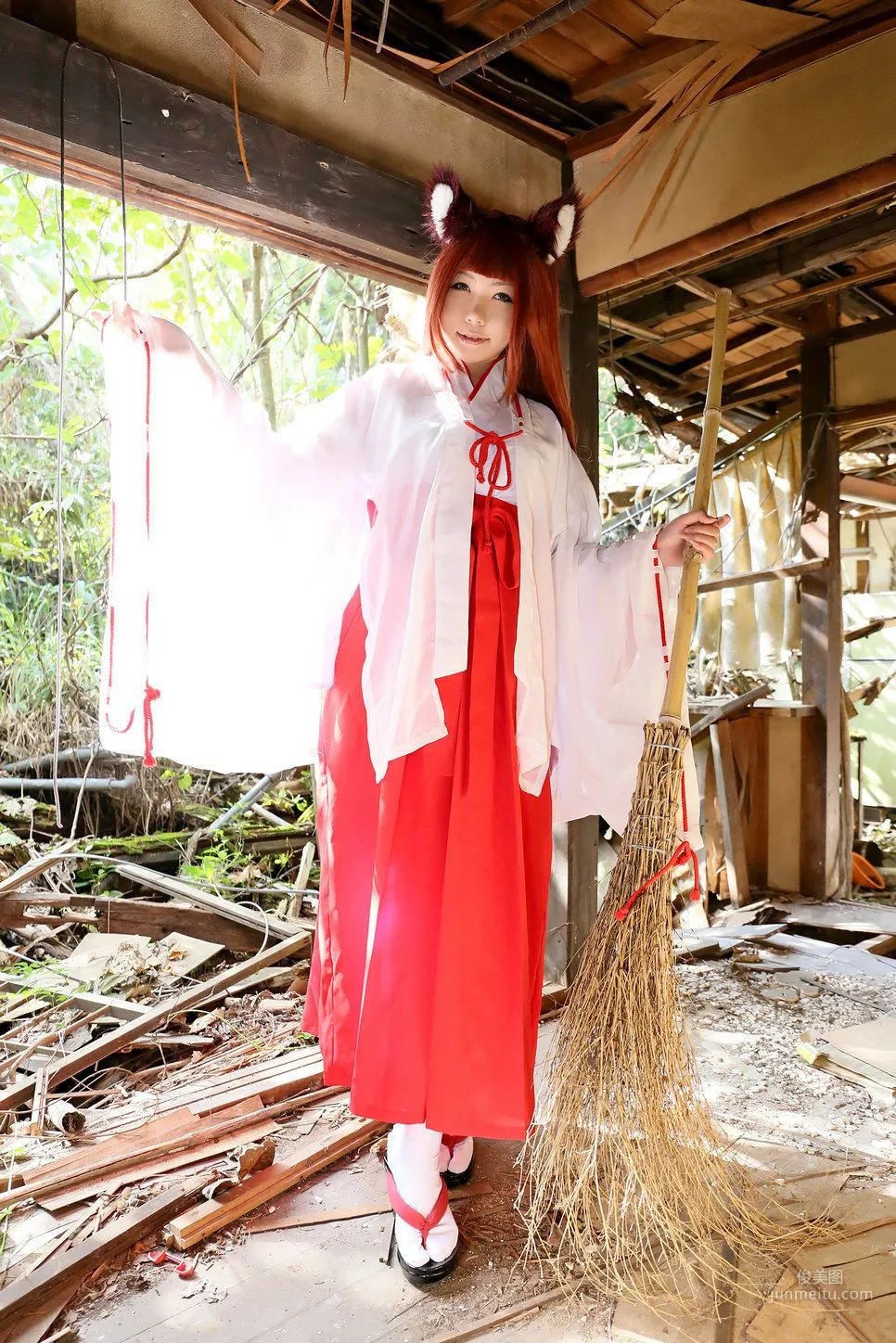 Higurashi Rin [Fox Club 2nd Generation Miko [Higurashi Kikaku] Photo Set photo 41
