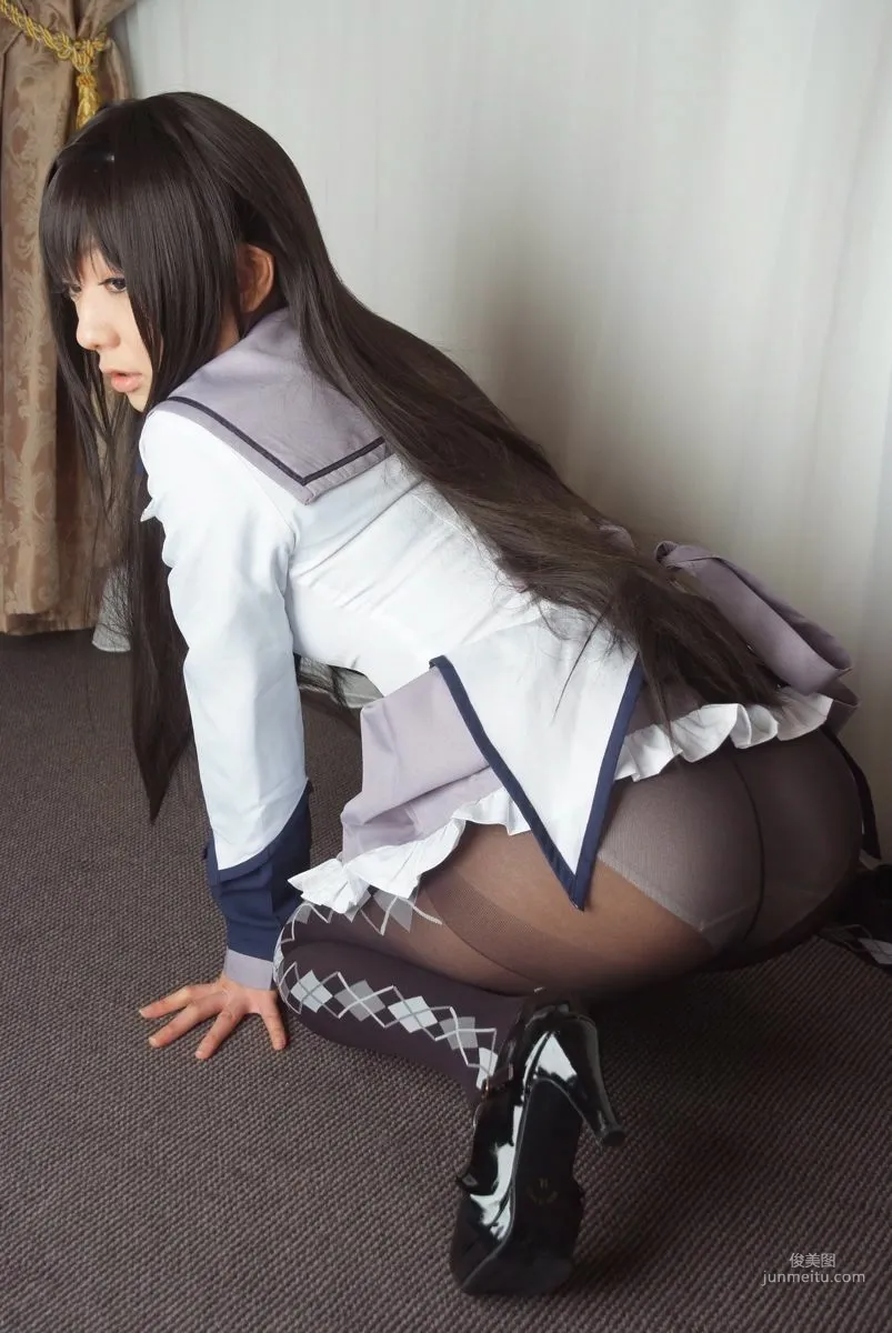 Misaki Hanamura Puella Magi Madoka Magica Akemi Homura [HONEY BUNNY] Photo Set photo 30