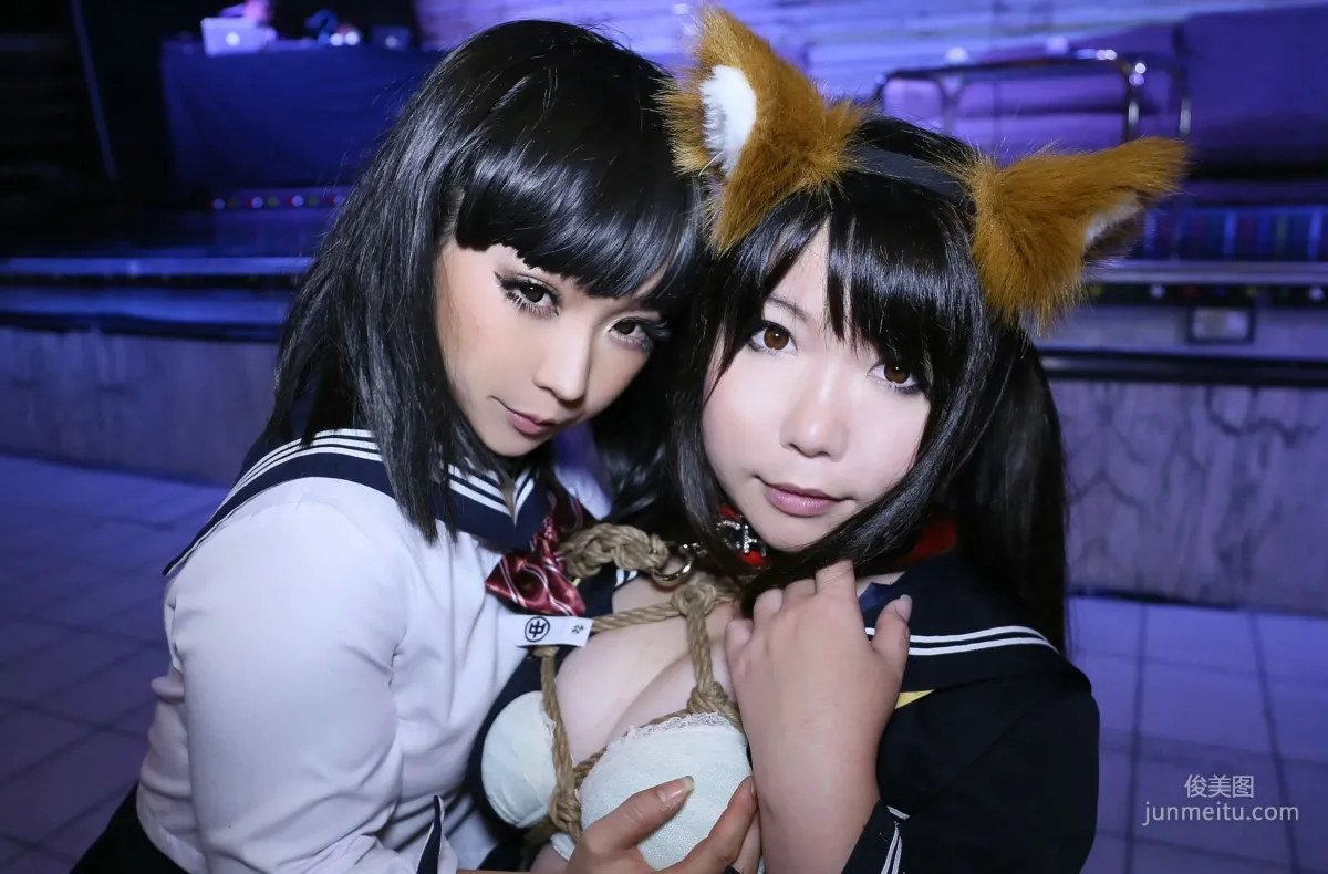 Higurashi Rin and Higurashi Ran, [Fox Club 2nd Generation School Girl] [Cosplay Collection] Photo Set photo 85