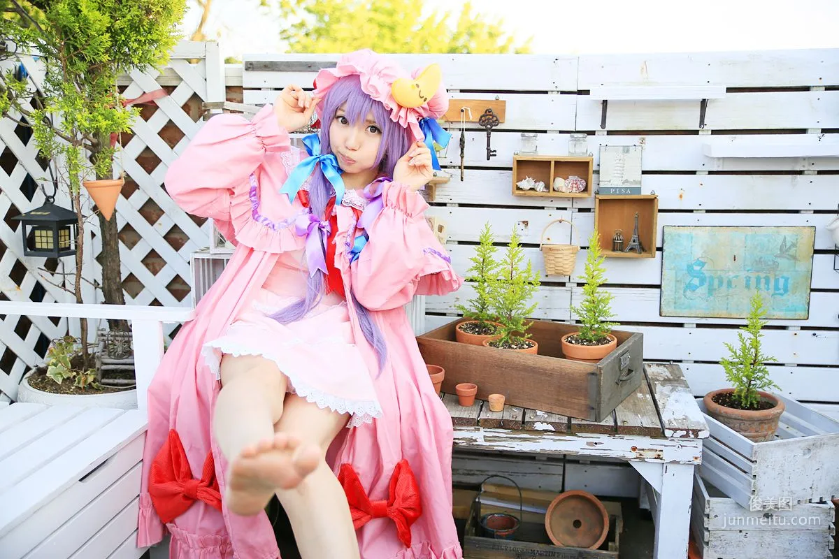 早乙女らぶ (目々泽めぐ) 《東方Project》パチュリー·ノーレッジ  写真集91