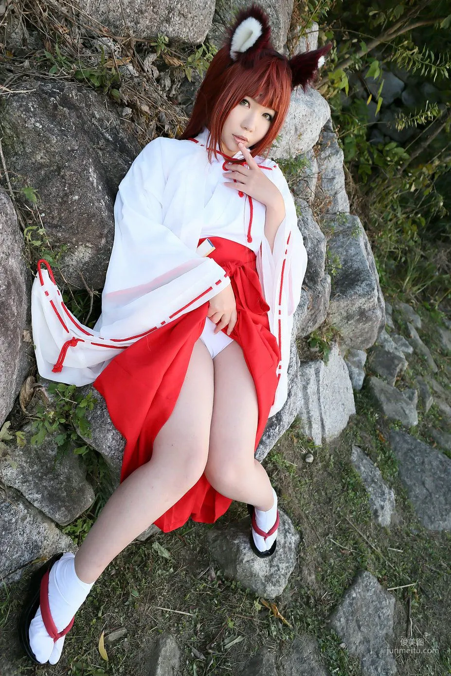Higurashi Rin [Fox Club 2nd Generation Miko [Higurashi Kikaku] Photo Set photo 76
