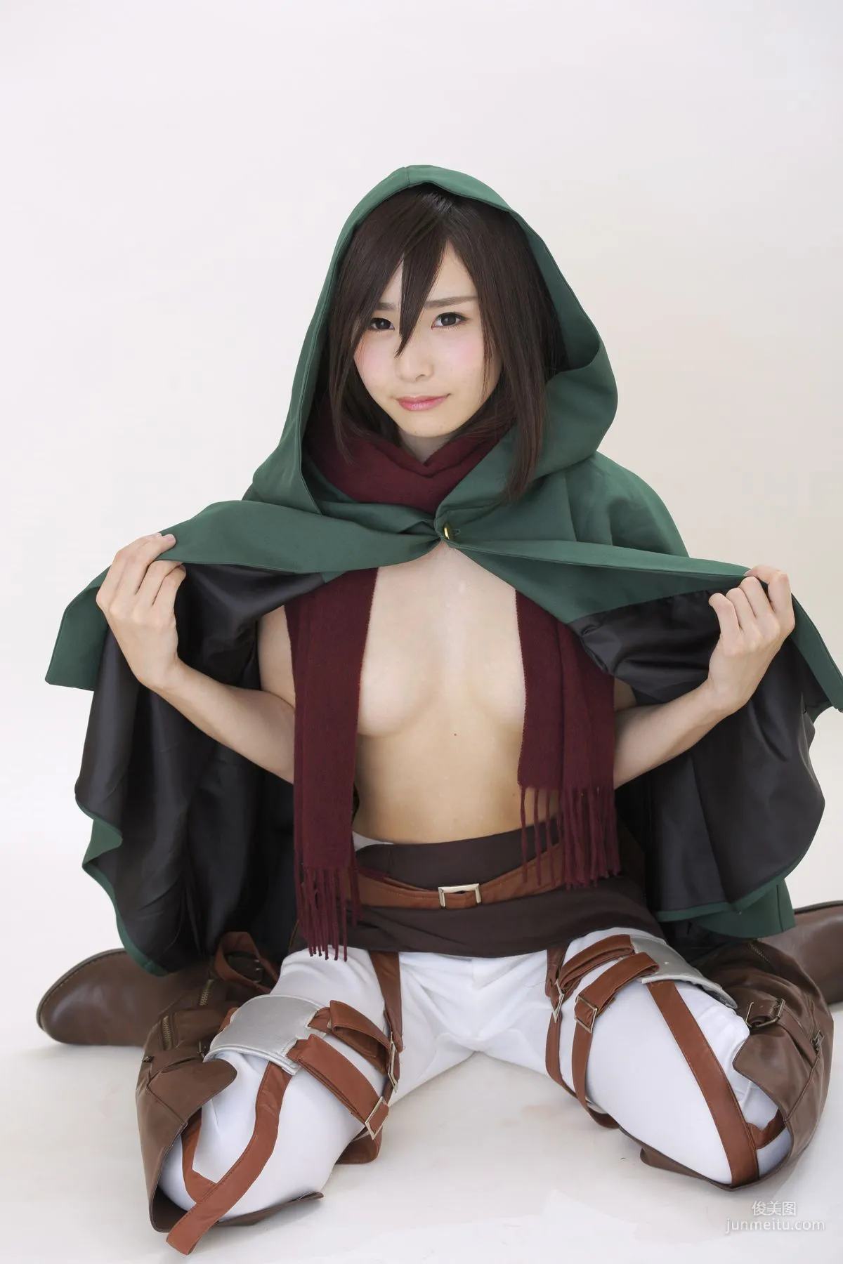 Megumi Aisaka, Bakemonogatari Shinobu Oshino & Attack on Titan Mikasa Ackerman [Fiction of D] Photo Set photo 89