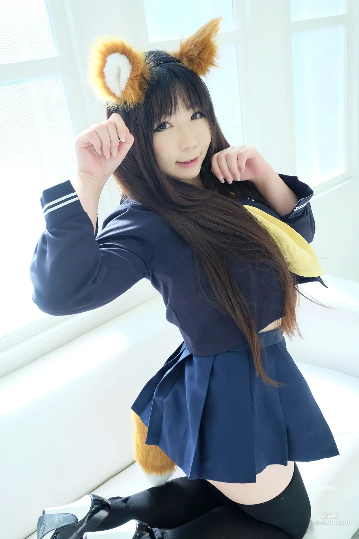 Higurashi Rin and Higurashi Ran, [Fox Club 2nd Generation School Girl] [Cosplay Collection] Photo Set photo 8