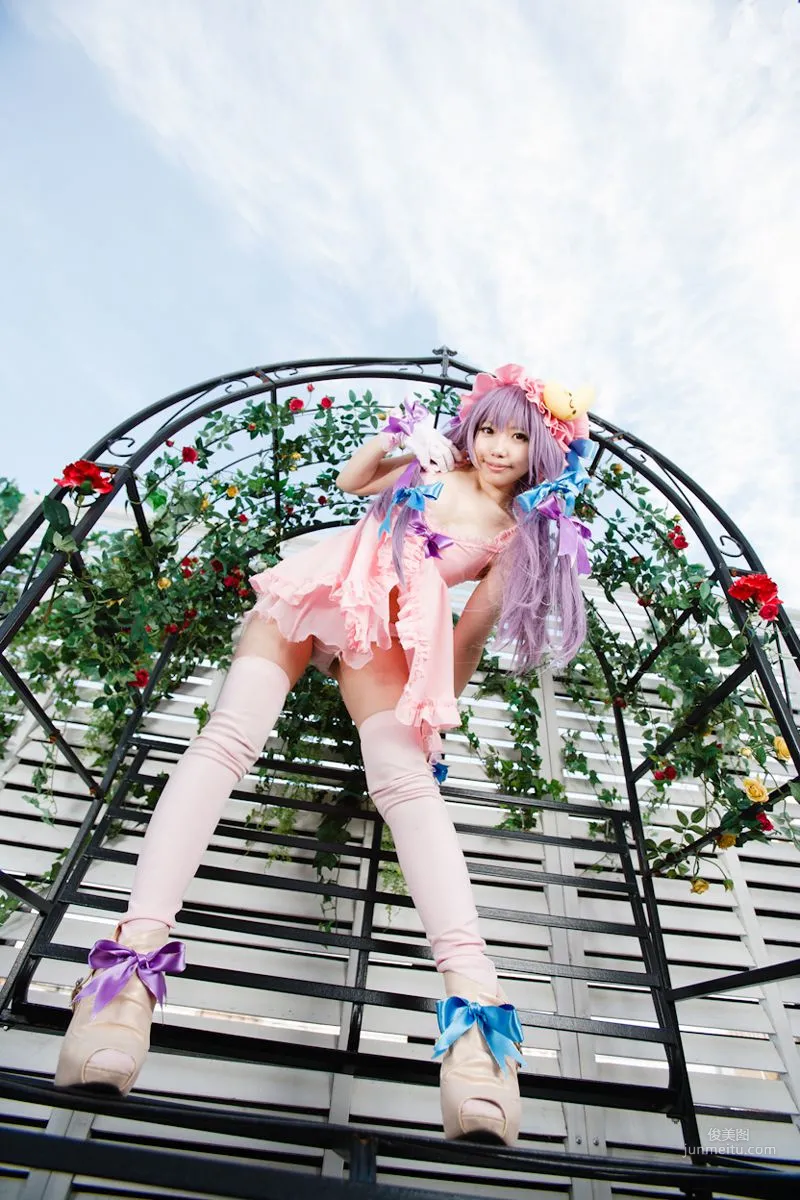 早乙女らぶ (目々泽めぐ) 《東方Project》パチュリー·ノーレッジ  写真集37