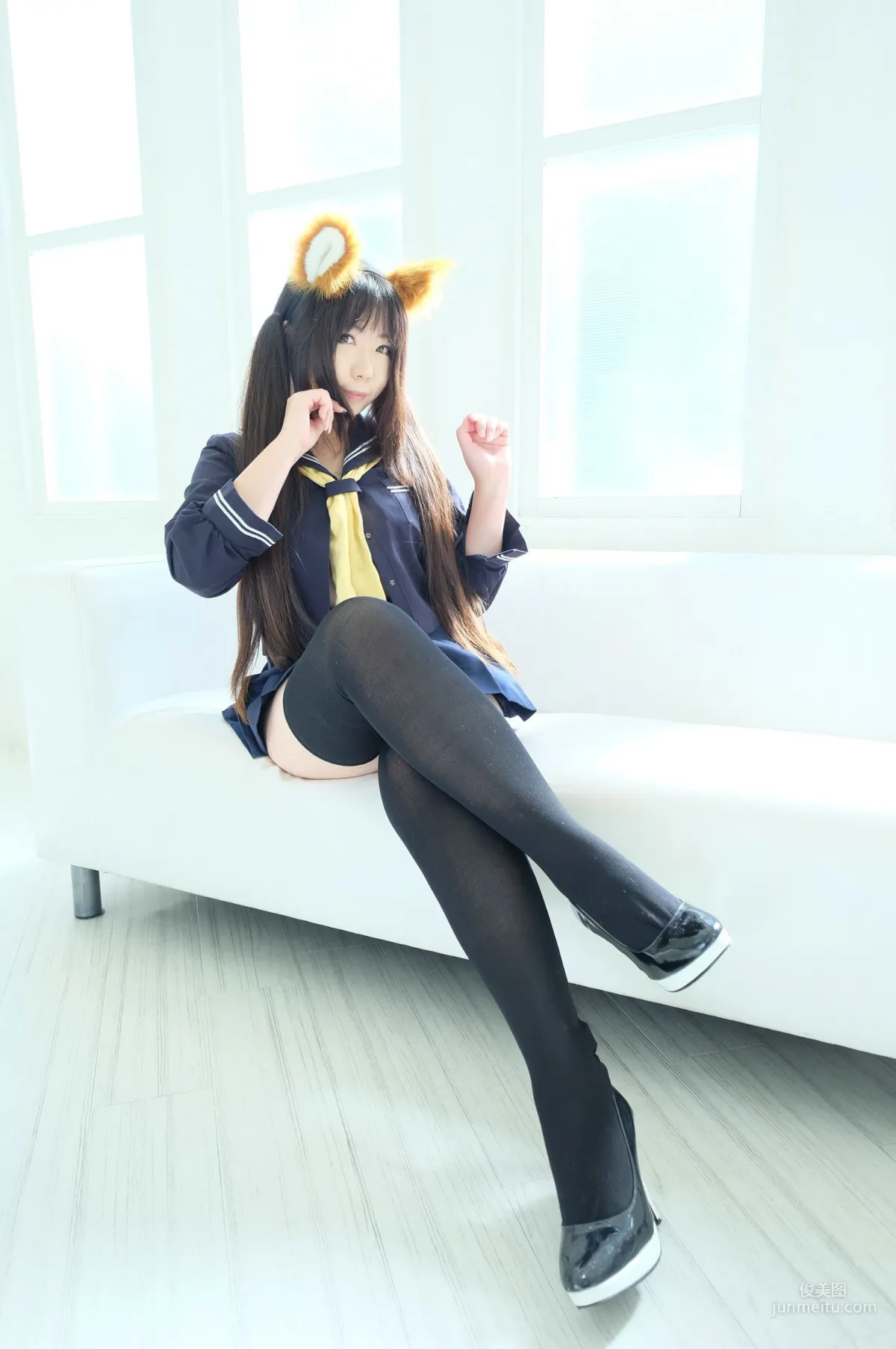 Higurashi Rin and Higurashi Ran, [Fox Club 2nd Generation School Girl] [Cosplay Collection] Photo Set photo 4