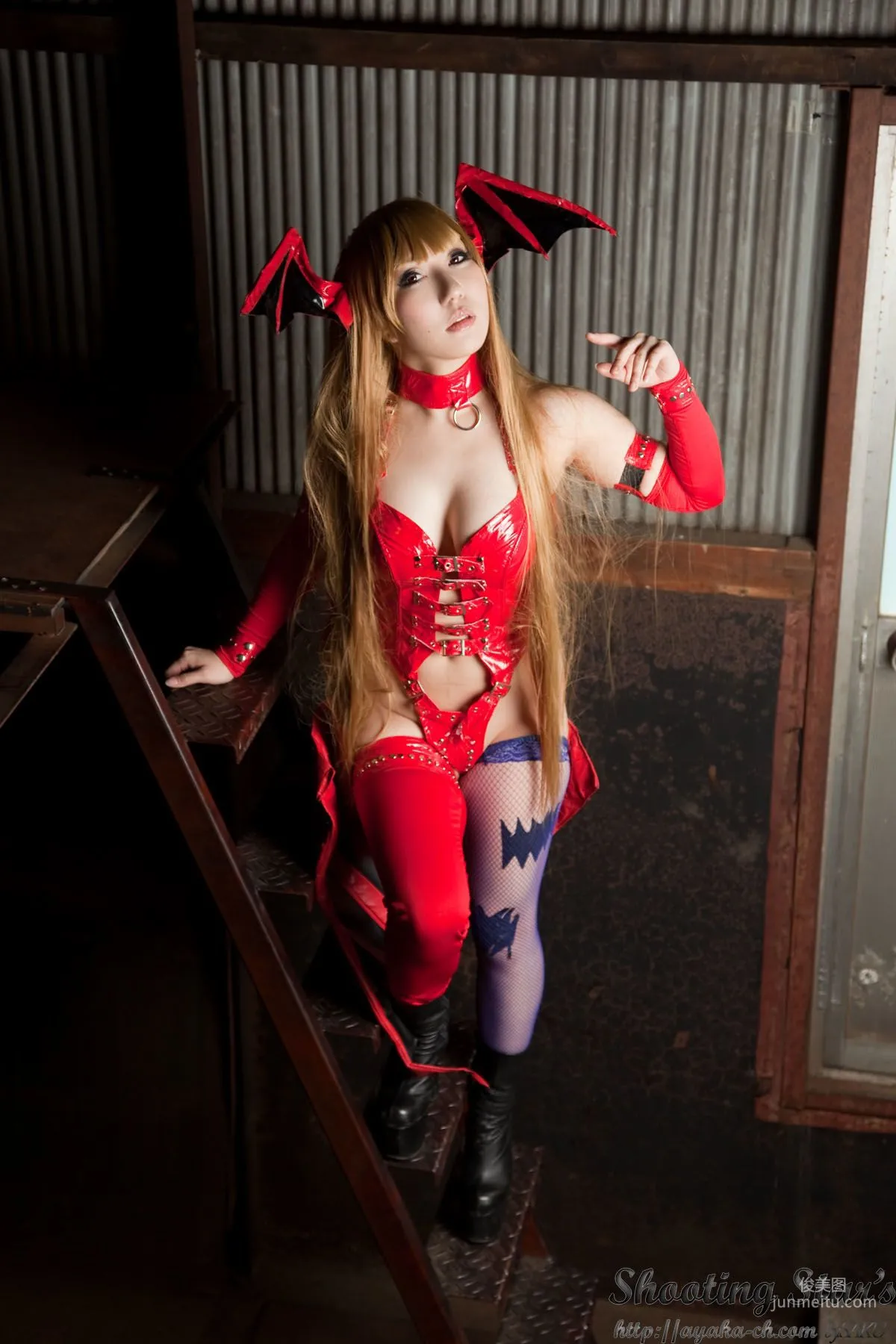 Saku Ayaka, Vampire Morrigan Aensland [Cosplay Collection] Photo Set photo 106