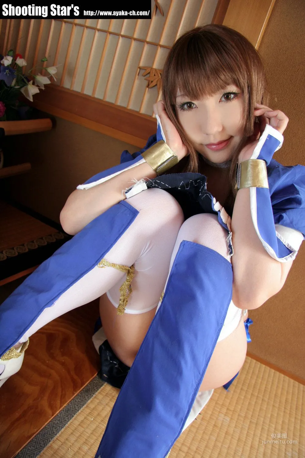 サク (绫香 Saku Ayaka) 《Dead Or Alive》-霞-Kasumi 藍色 寫真集 42