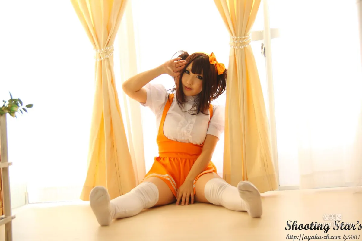 Saku Ayaka [Honoo no Rocket] Waitress+Cheerleader [Sakuyabime] Photo Set photo 3