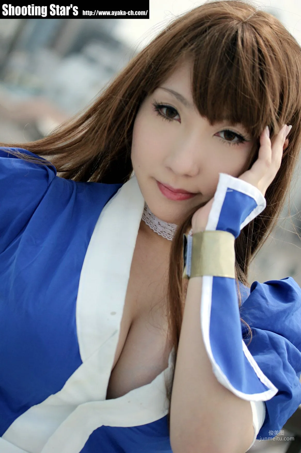 サク (绫香 Saku Ayaka) 《Dead Or Alive》-霞-Kasumi 藍色 寫真集 109