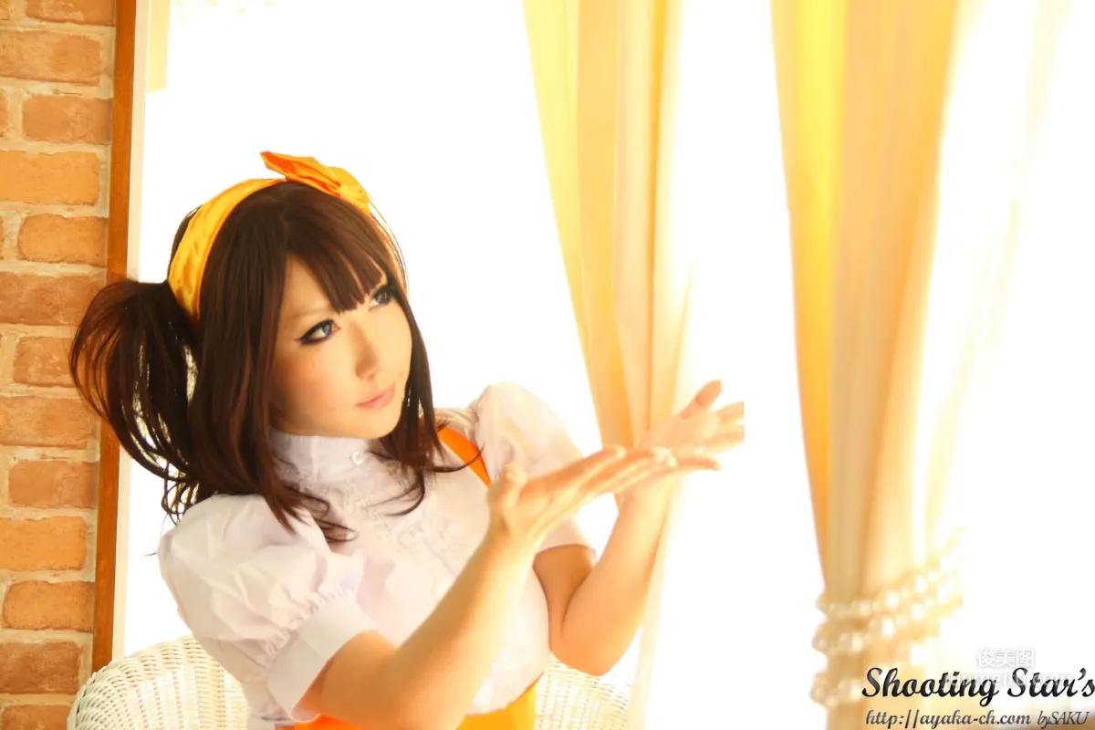Saku Ayaka [Honoo no Rocket] Waitress+Cheerleader [Sakuyabime] Photo Set photo 52