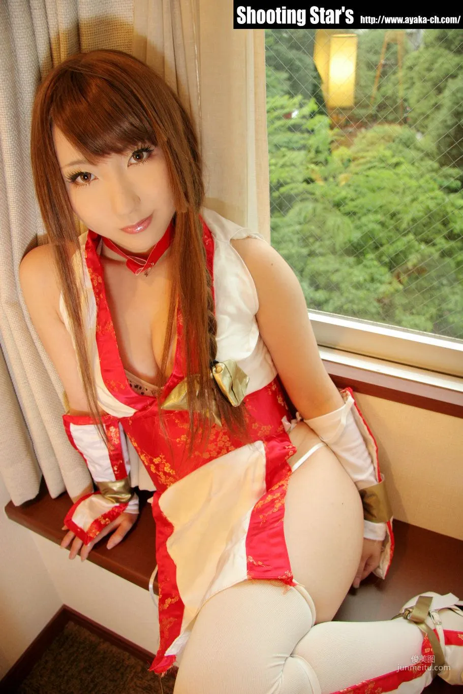 绫香 (Sakuサク) 《Dead Or Alive》-霞-Kasumi 紅色 寫真集 16