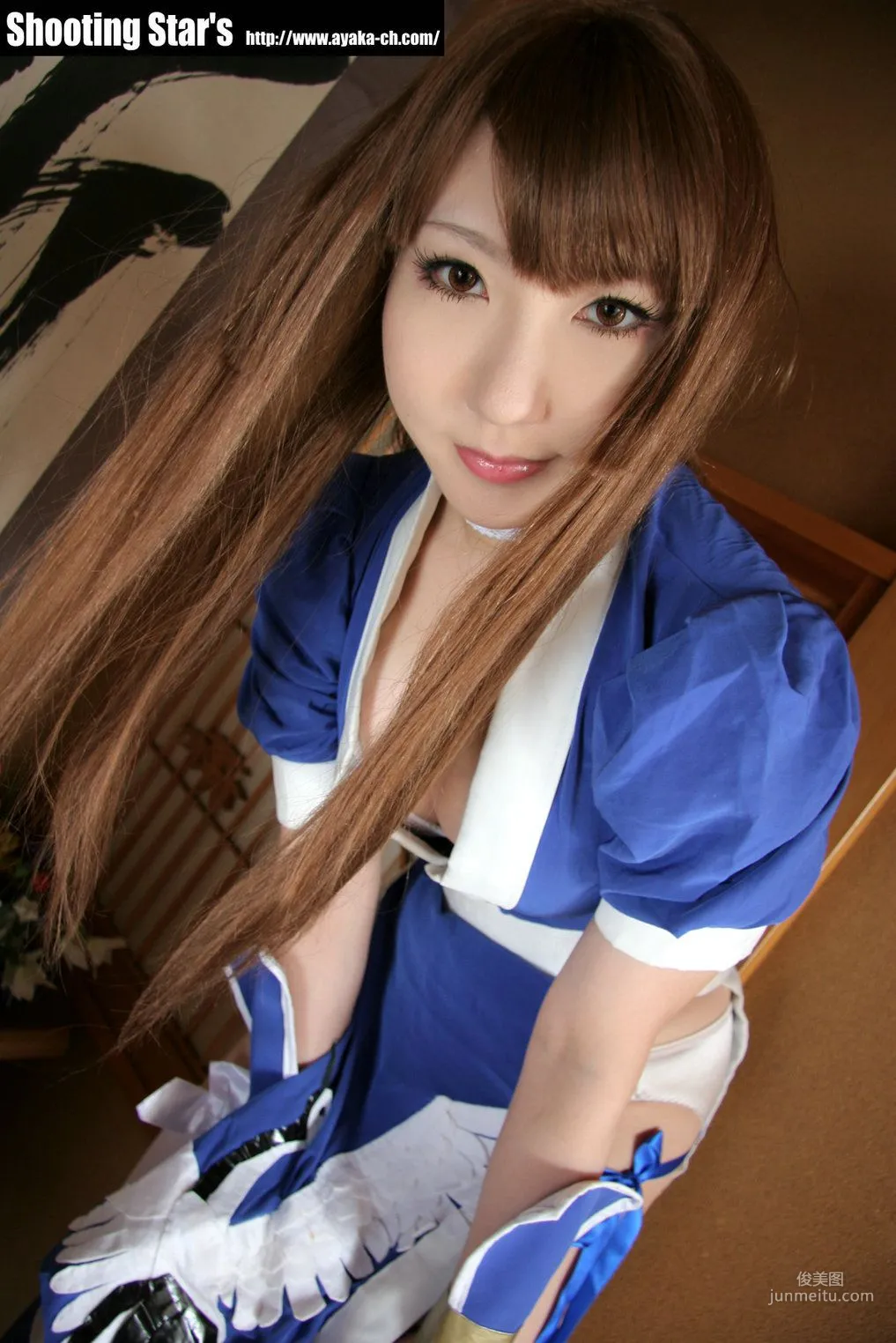 サク (绫香 Saku Ayaka) 《Dead Or Alive》-霞-Kasumi 藍色 寫真集 60