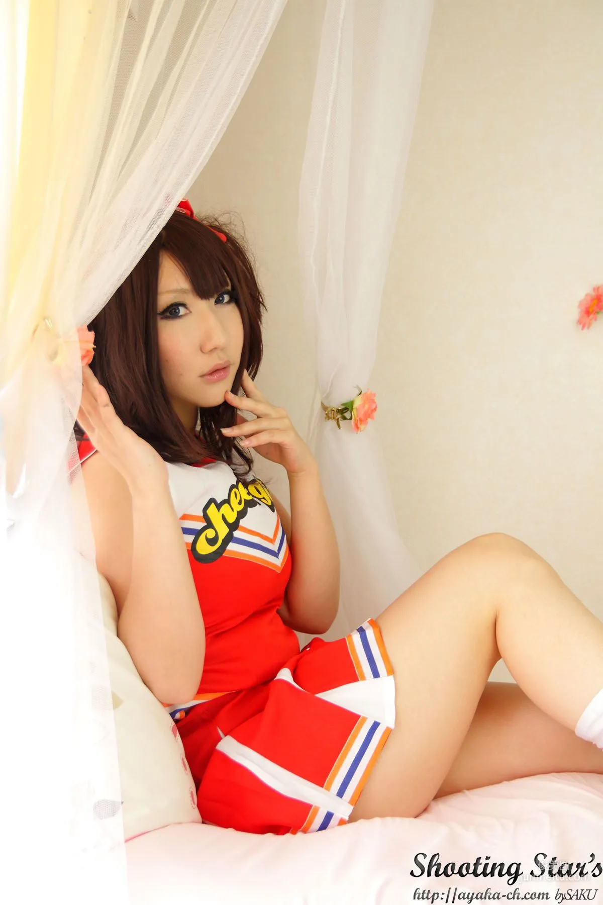 Saku Ayaka [Honoo no Rocket] Waitress+Cheerleader [Sakuyabime] Photo Set photo 25