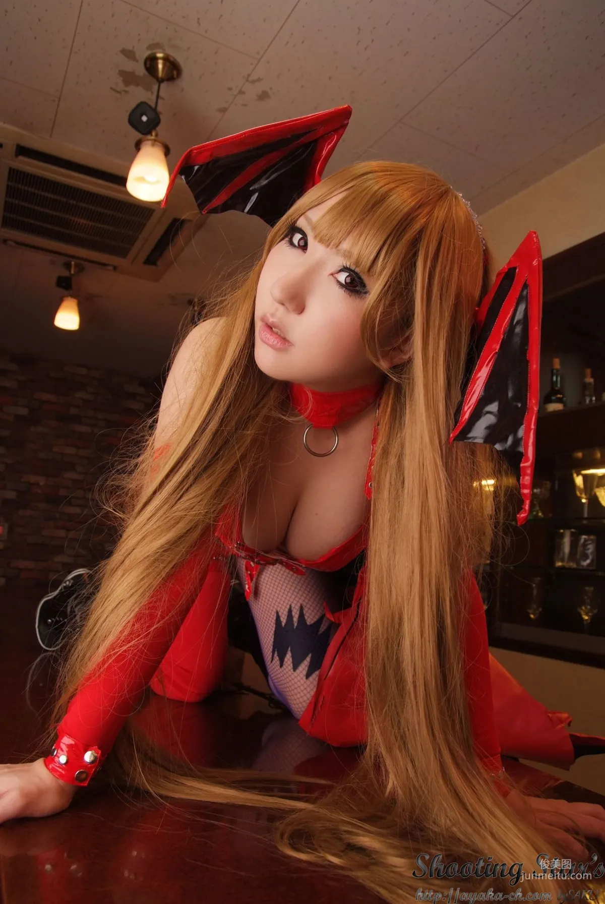 Saku Ayaka, Vampire Morrigan Aensland [Cosplay Collection] Photo Set photo 42