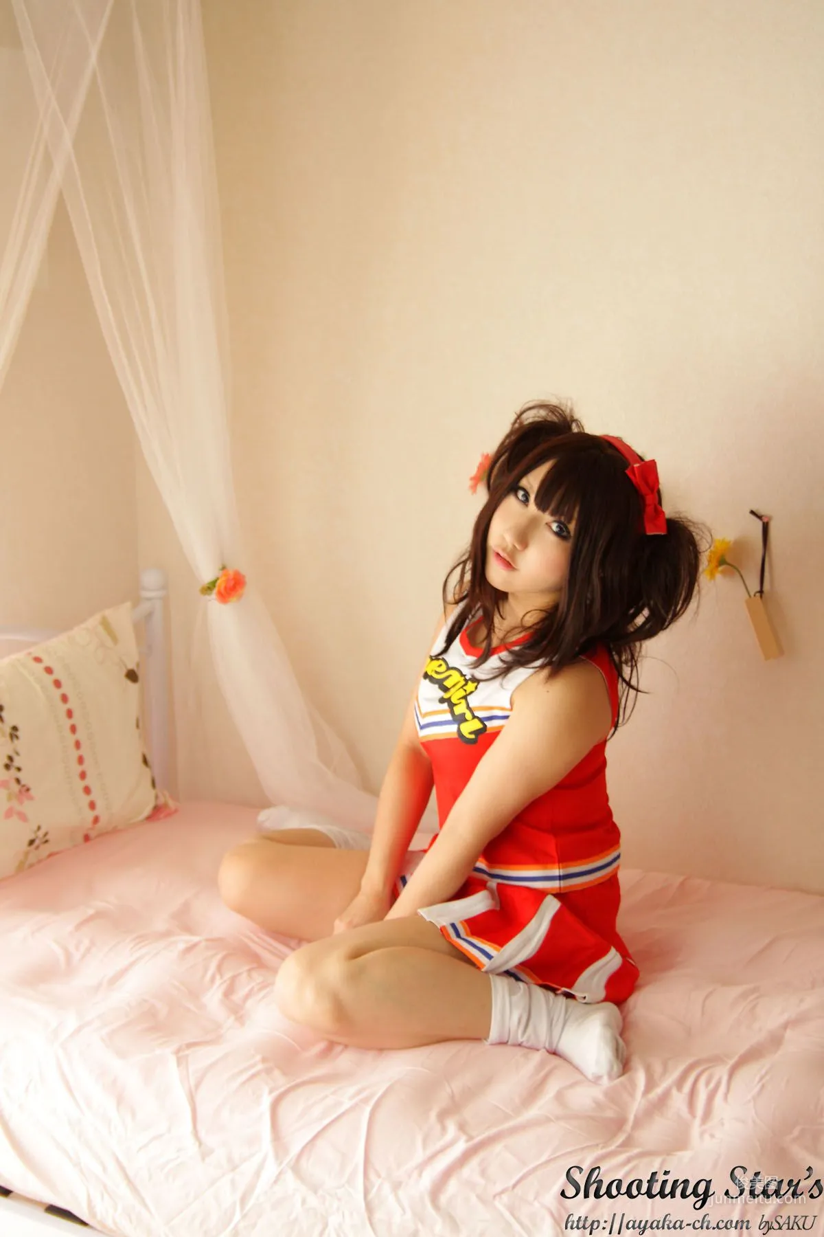 Saku Ayaka [Honoo no Rocket] Waitress+Cheerleader [Sakuyabime] Photo Set photo 18