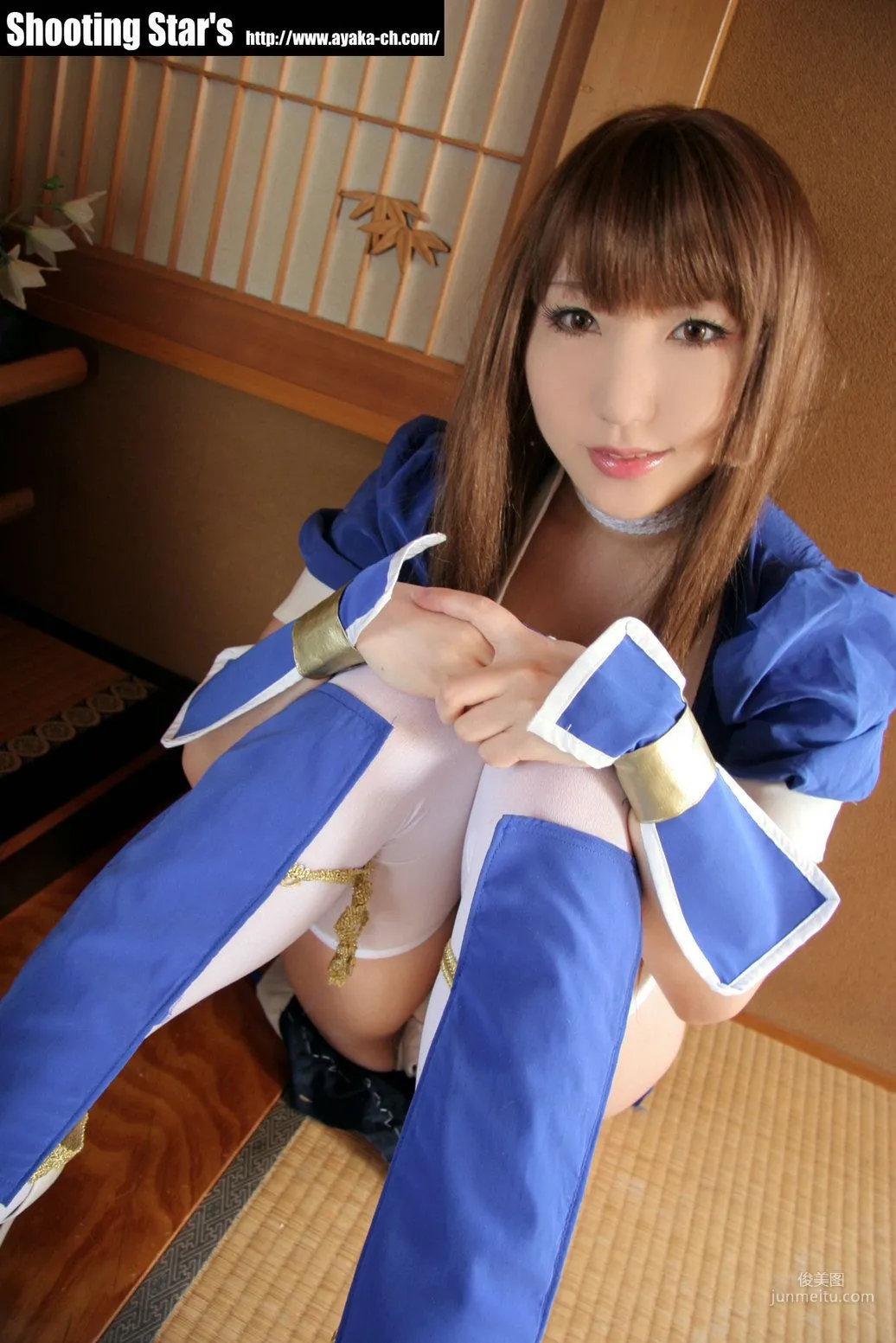 サク (绫香 Saku Ayaka) 《Dead Or Alive》-霞-Kasumi 藍色 寫真集 41