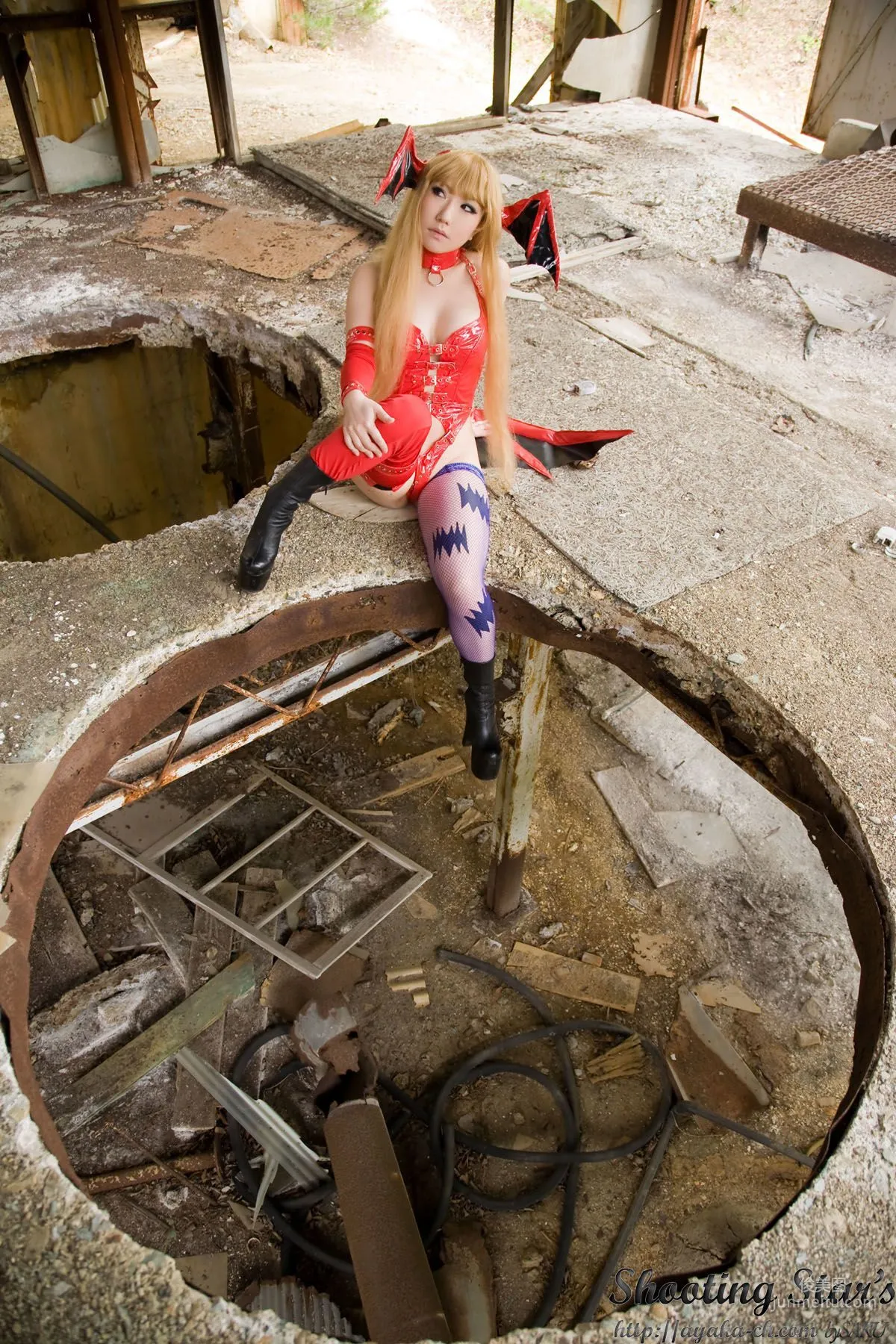 Saku Ayaka, Vampire Morrigan Aensland [Cosplay Collection] Photo Set photo 78