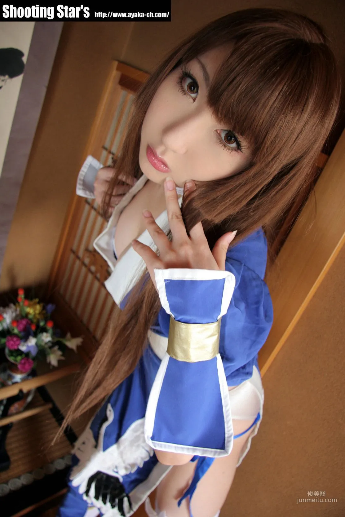 サク (绫香 Saku Ayaka) 《Dead Or Alive》-霞-Kasumi 藍色 寫真集 63
