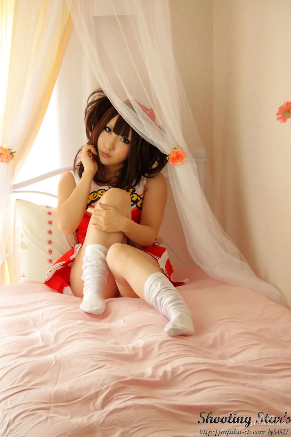Saku Ayaka [Honoo no Rocket] Waitress+Cheerleader [Sakuyabime] Photo Set photo 26