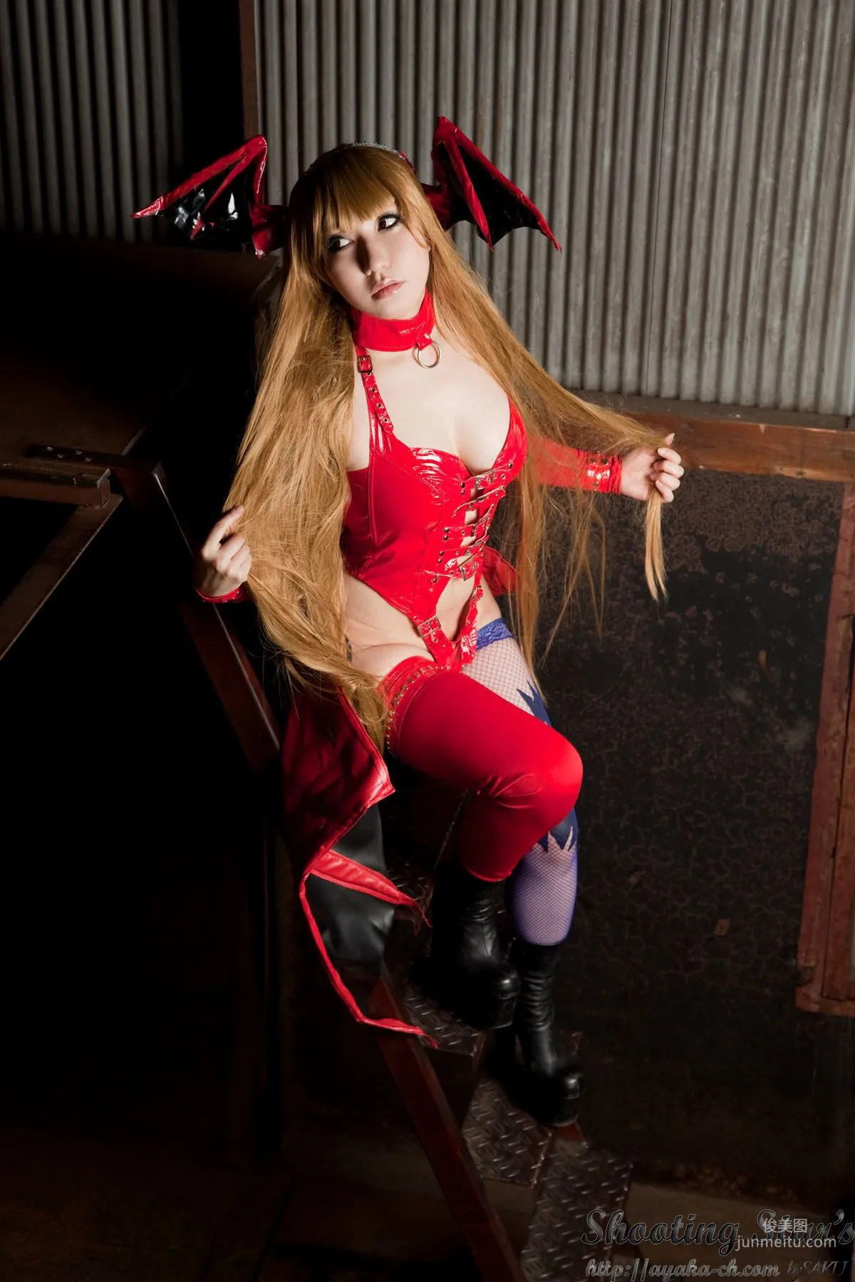 Saku Ayaka, Vampire Morrigan Aensland [Cosplay Collection] Photo Set photo 107