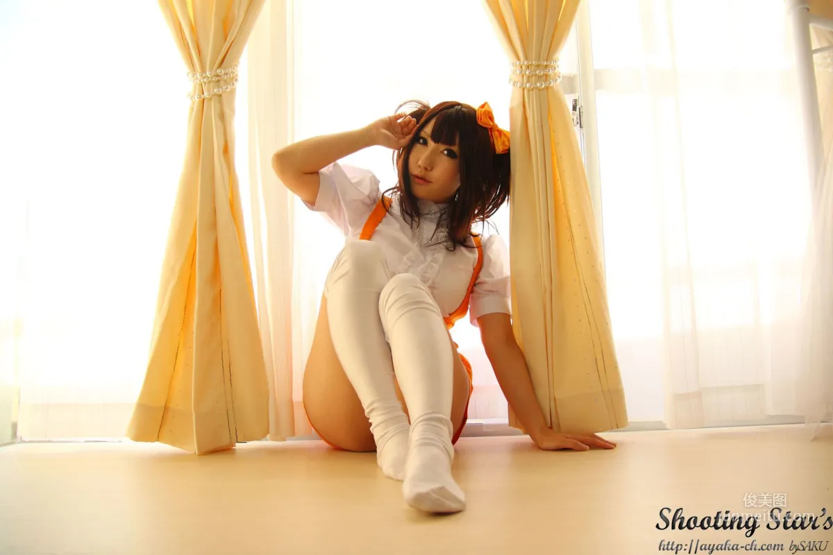 Saku Ayaka [Honoo no Rocket] Waitress+Cheerleader [Sakuyabime] Photo Set photo 8