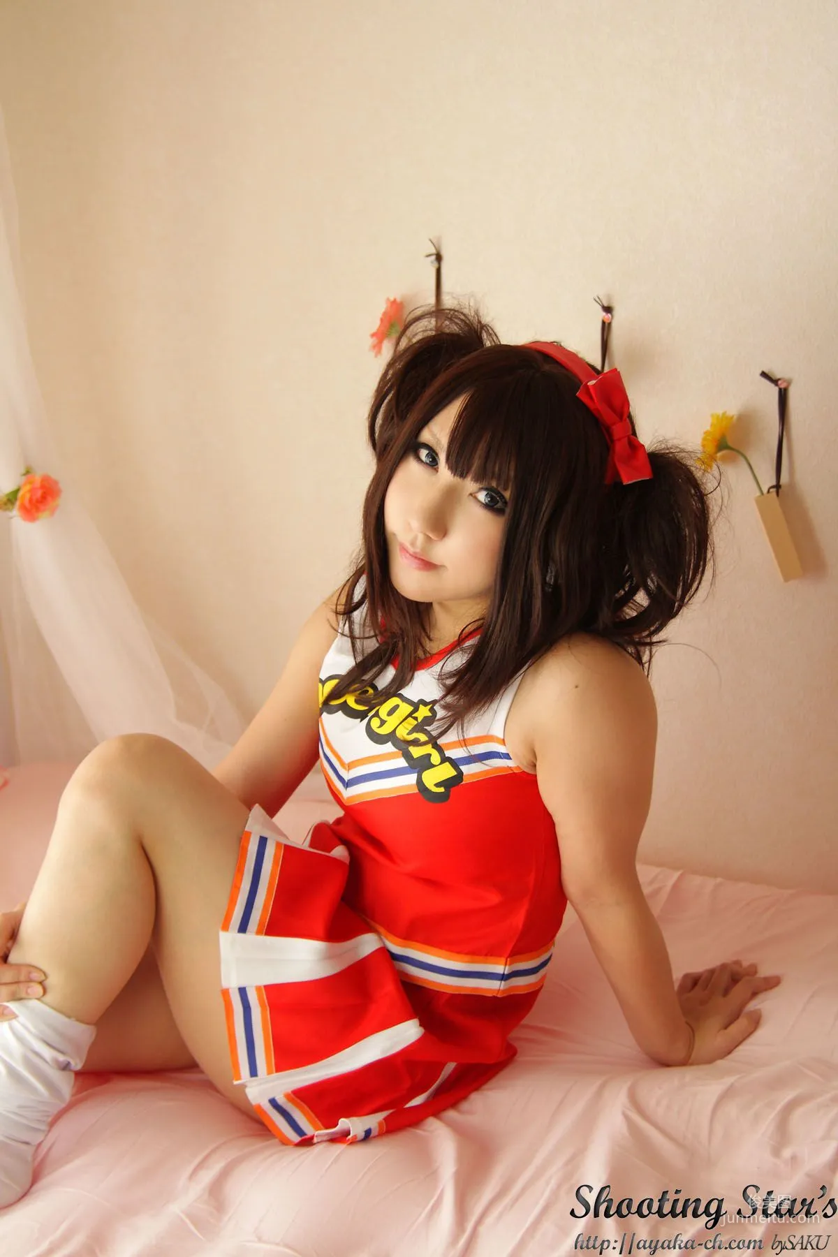 Saku Ayaka [Honoo no Rocket] Waitress+Cheerleader [Sakuyabime] Photo Set photo 17