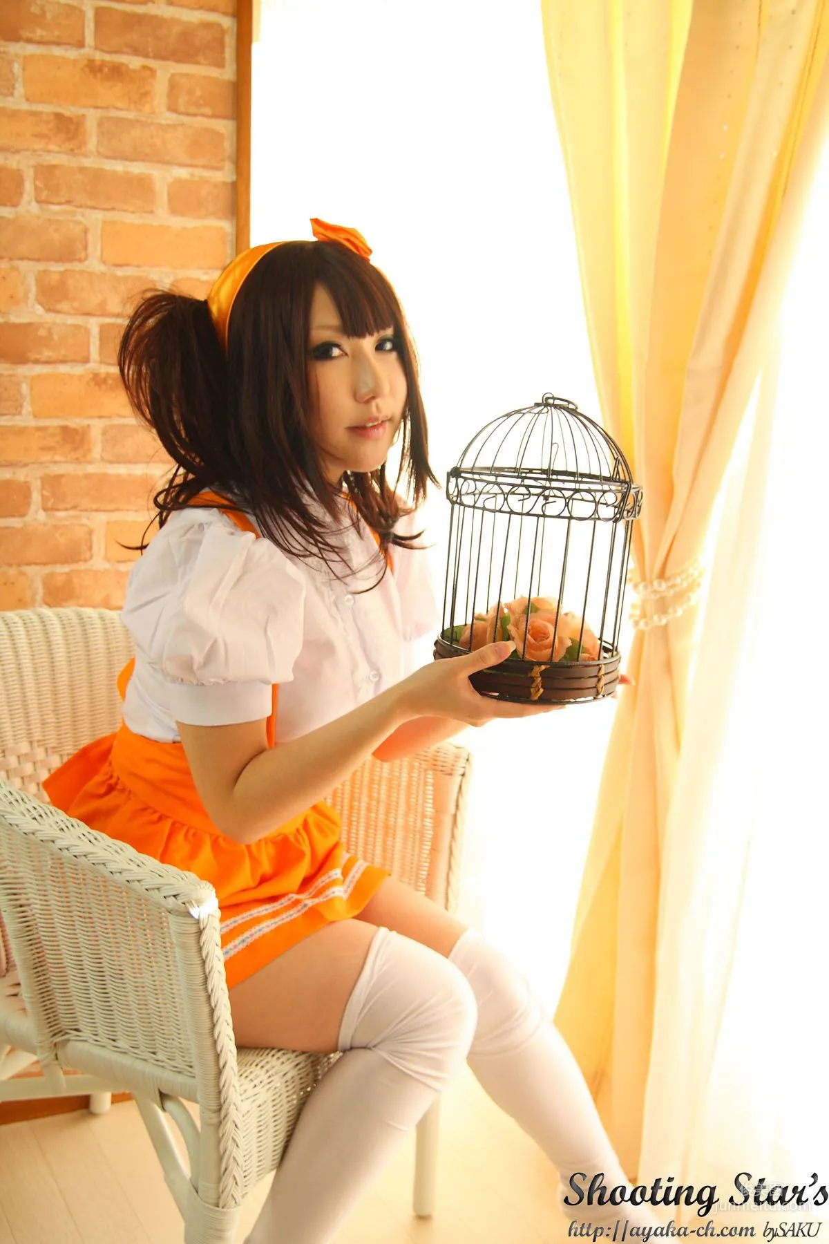 Saku Ayaka [Honoo no Rocket] Waitress+Cheerleader [Sakuyabime] Photo Set photo 55