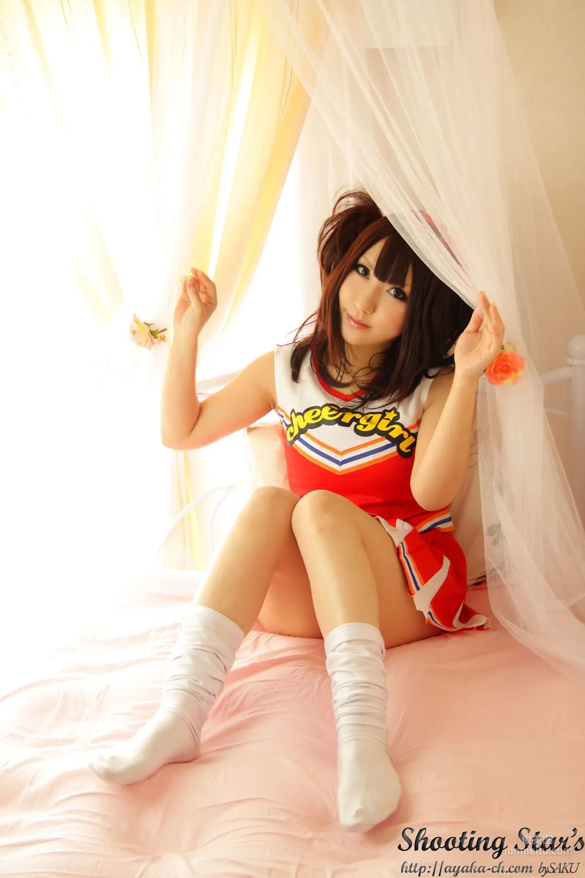 Saku Ayaka [Honoo no Rocket] Waitress+Cheerleader [Sakuyabime] Photo Set photo 27