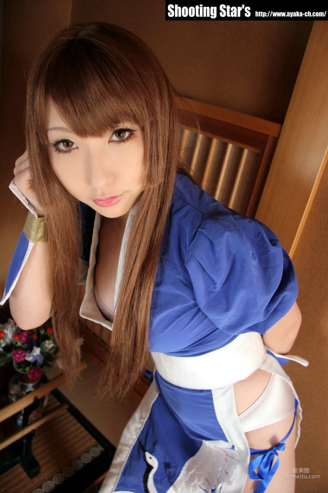 サク (绫香 Saku Ayaka) 《Dead Or Alive》-霞-Kasumi 藍色 寫真集 65