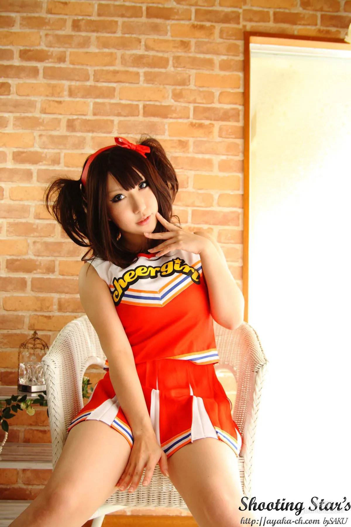 Saku Ayaka [Honoo no Rocket] Waitress+Cheerleader [Sakuyabime] Photo Set photo 32