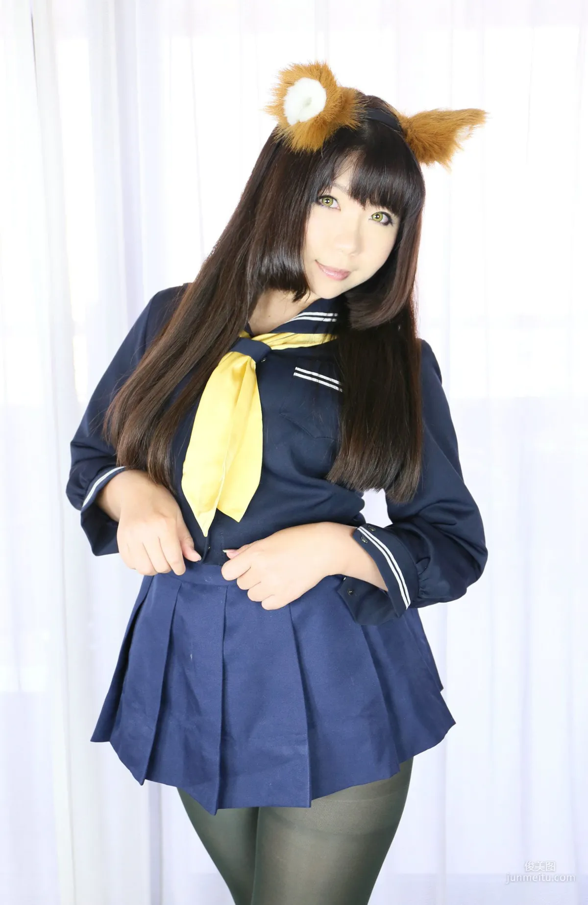 Higurashi Rin [Kitsune Kitsune Club 1st Generation] School Girl [Higurashi Project] Photo Set photo 7