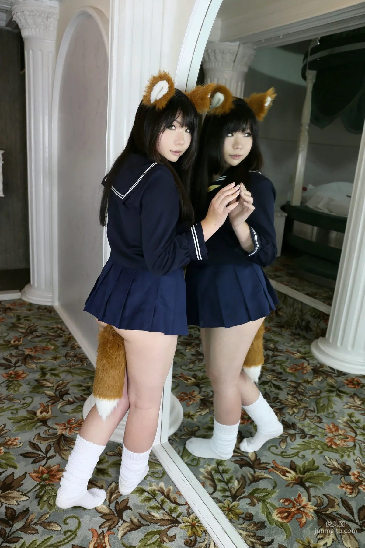 Higurashi Rin [Kitsune Kitsune Club 1st Generation] School Girl [Higurashi Project] Photo Set photo 85