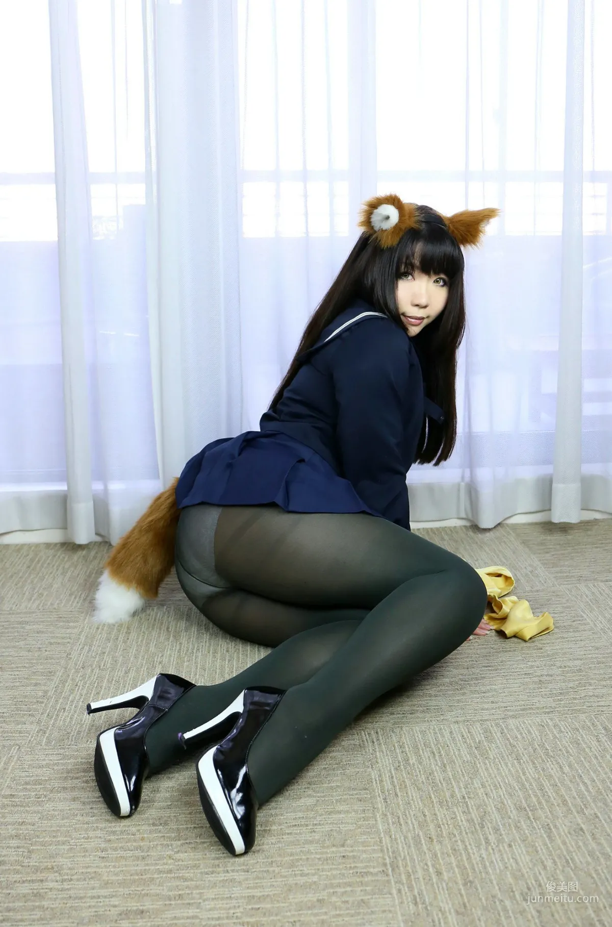 Higurashi Rin [Kitsune Kitsune Club 1st Generation] School Girl [Higurashi Project] Photo Set photo 29
