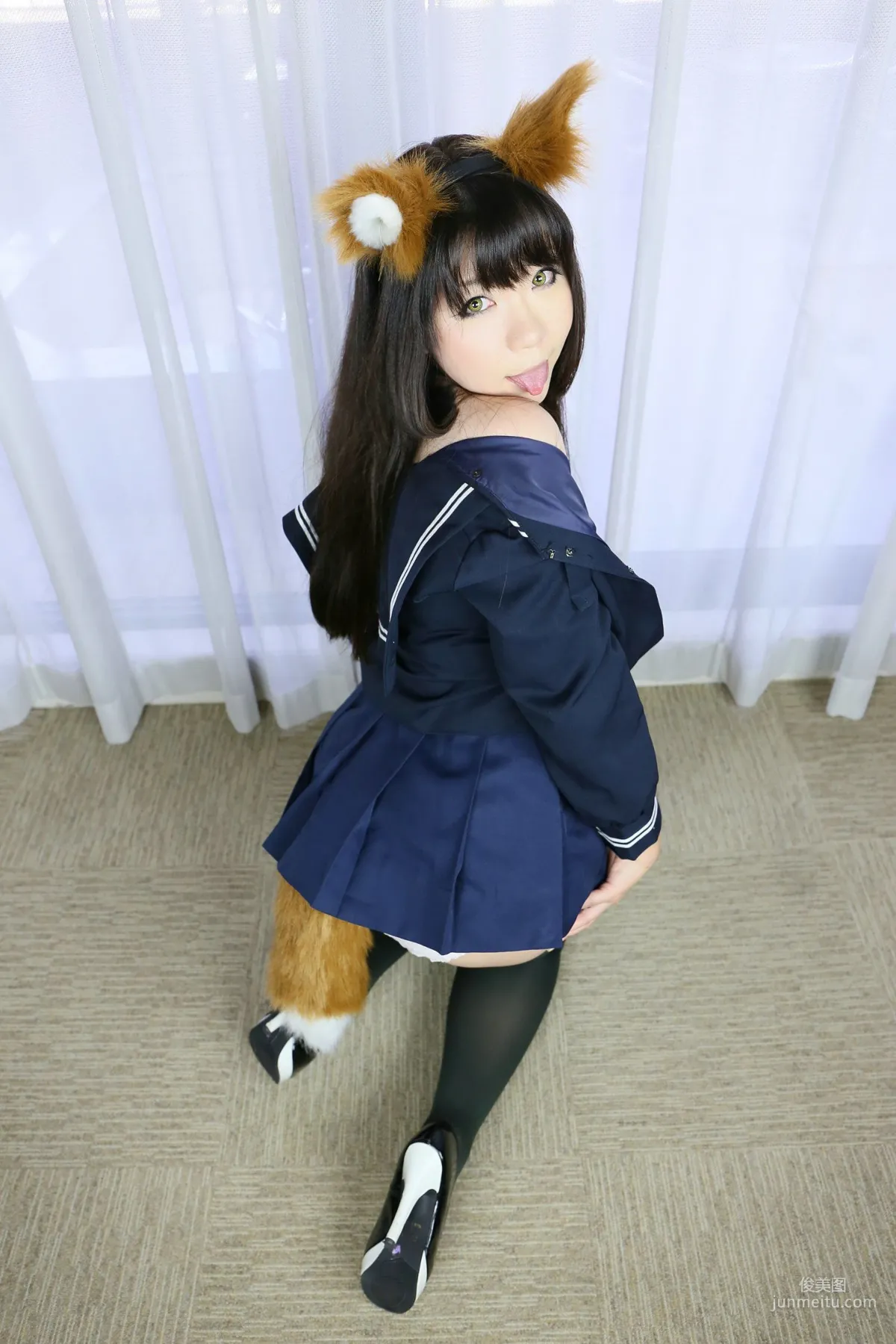 Higurashi Rin [Kitsune Kitsune Club 1st Generation] School Girl [Higurashi Project] Photo Set photo 53