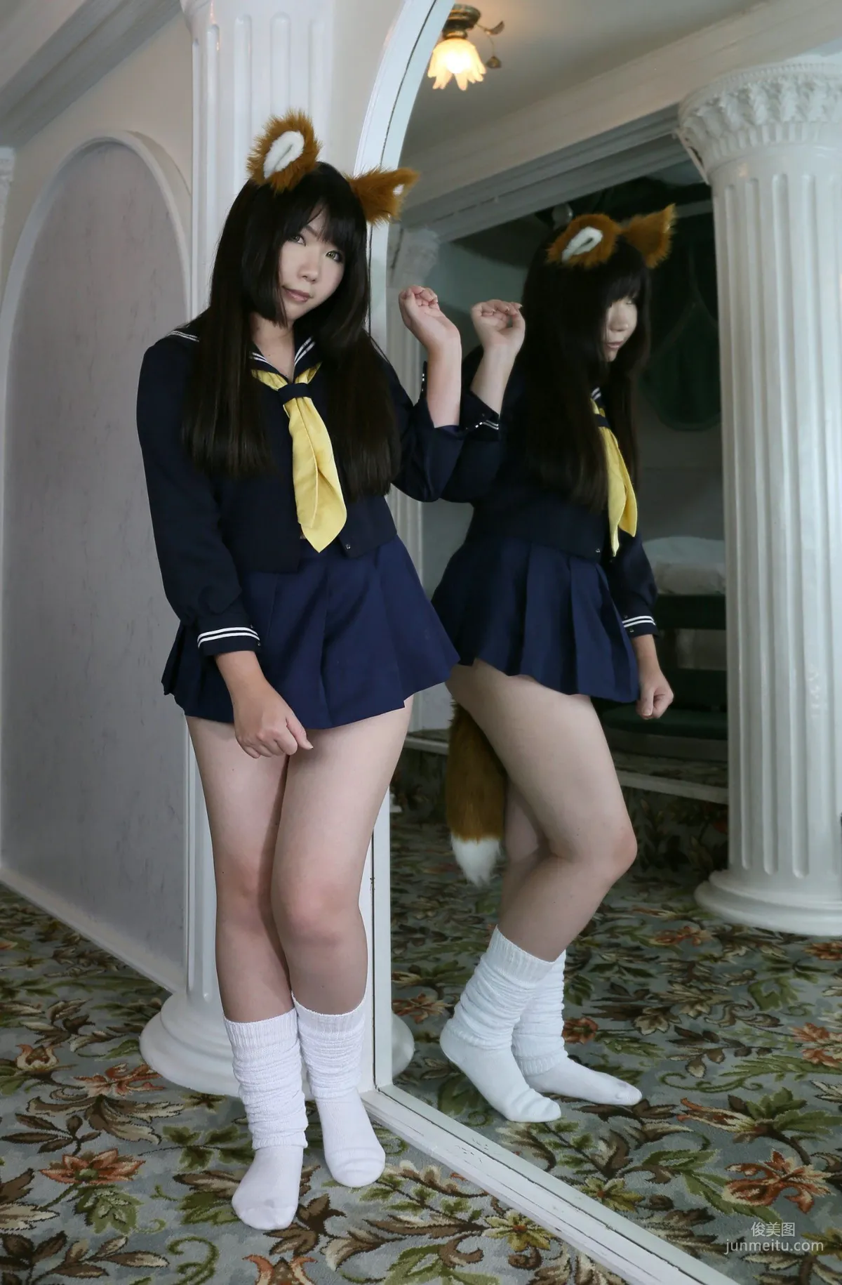 Higurashi Rin [Kitsune Kitsune Club 1st Generation] School Girl [Higurashi Project] Photo Set photo 82
