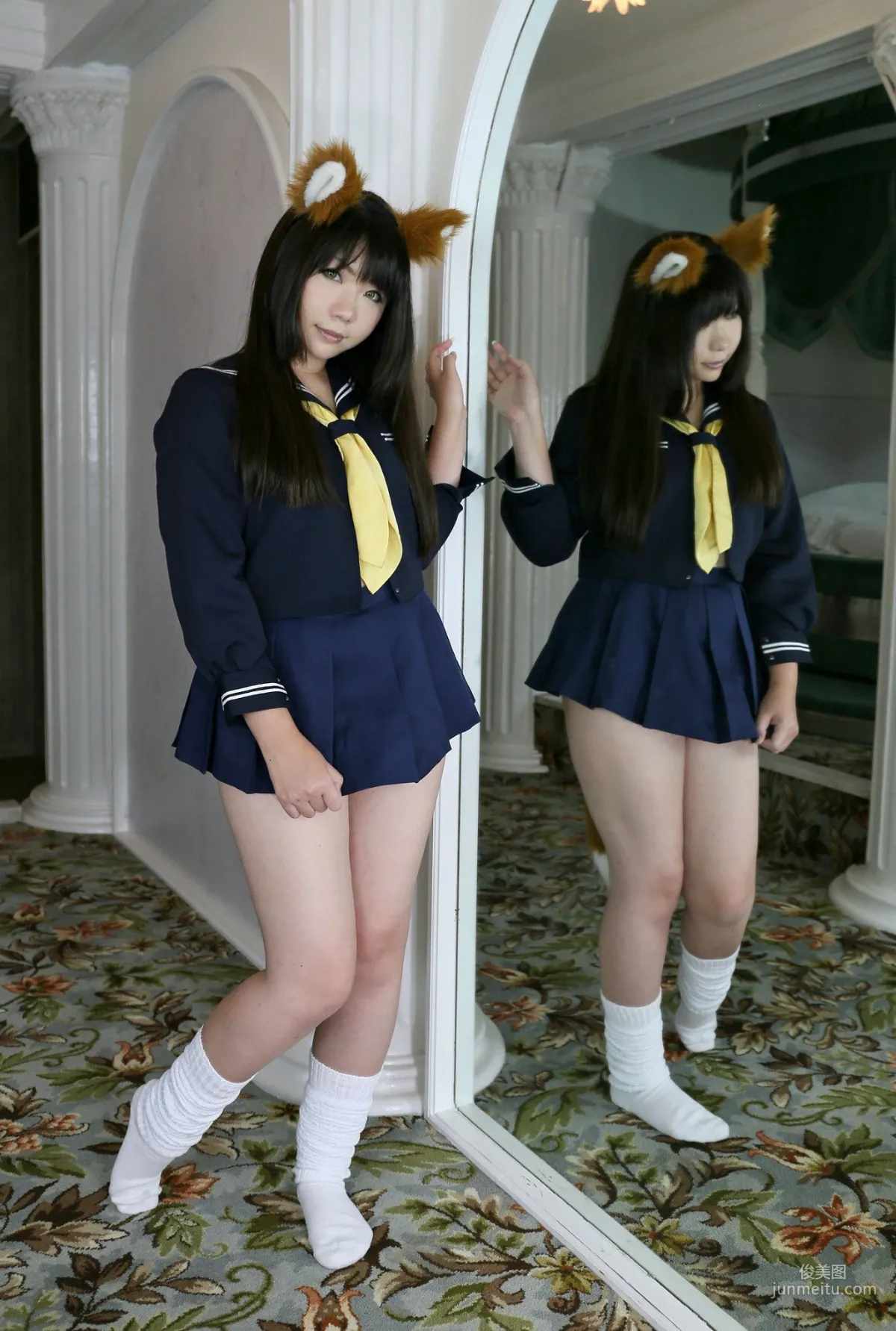 Higurashi Rin [Kitsune Kitsune Club 1st Generation] School Girl [Higurashi Project] Photo Set photo 79