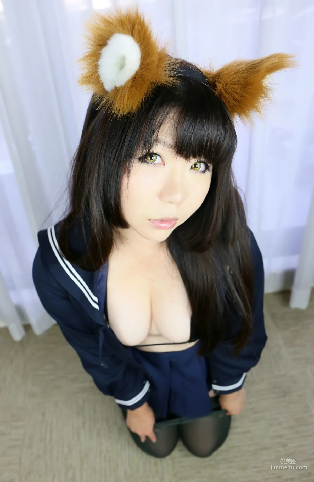 Higurashi Rin [Kitsune Kitsune Club 1st Generation] School Girl [Higurashi Project] Photo Set photo 58