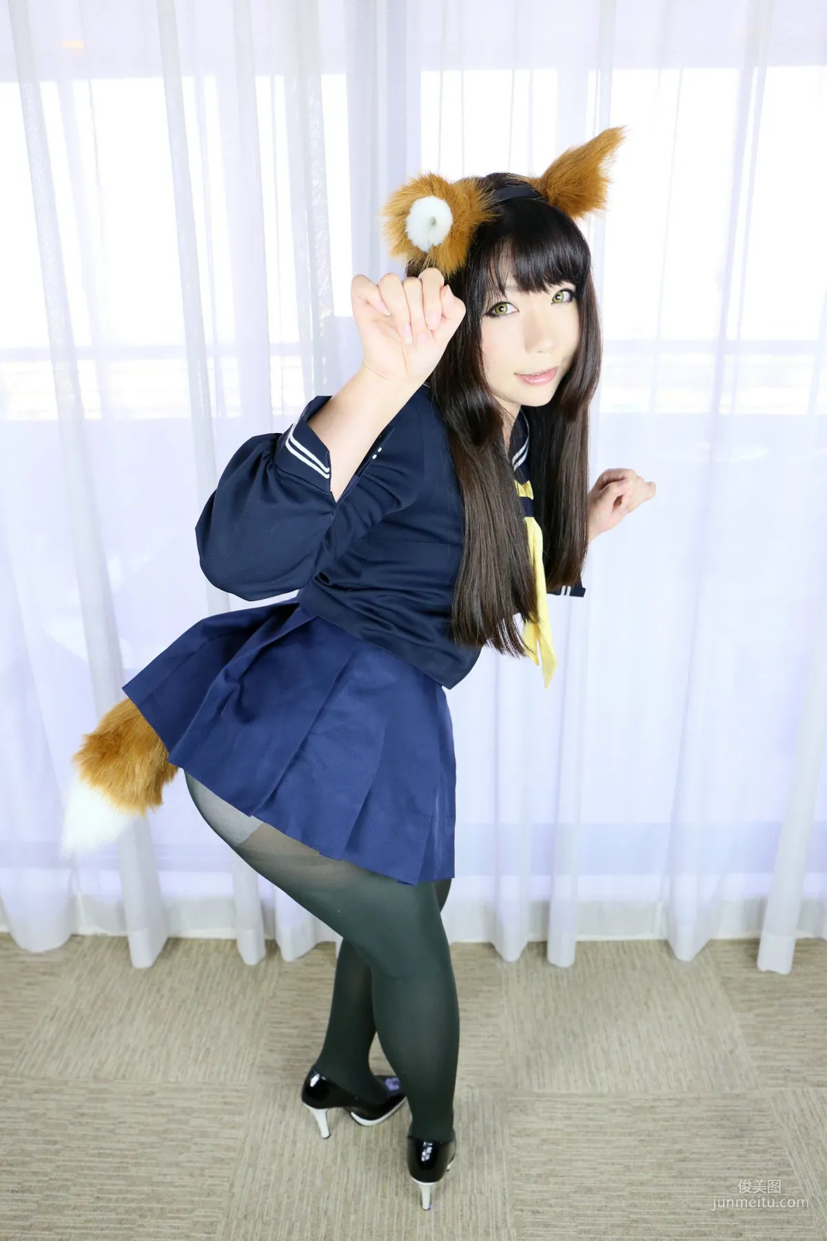 Higurashi Rin [Kitsune Kitsune Club 1st Generation] School Girl [Higurashi Project] Photo Set photo 9