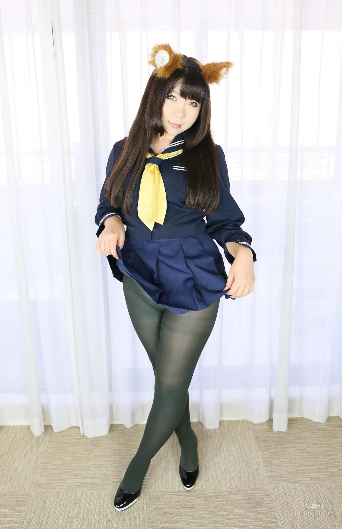 Higurashi Rin [Kitsune Kitsune Club 1st Generation] School Girl [Higurashi Project] Photo Set photo 1