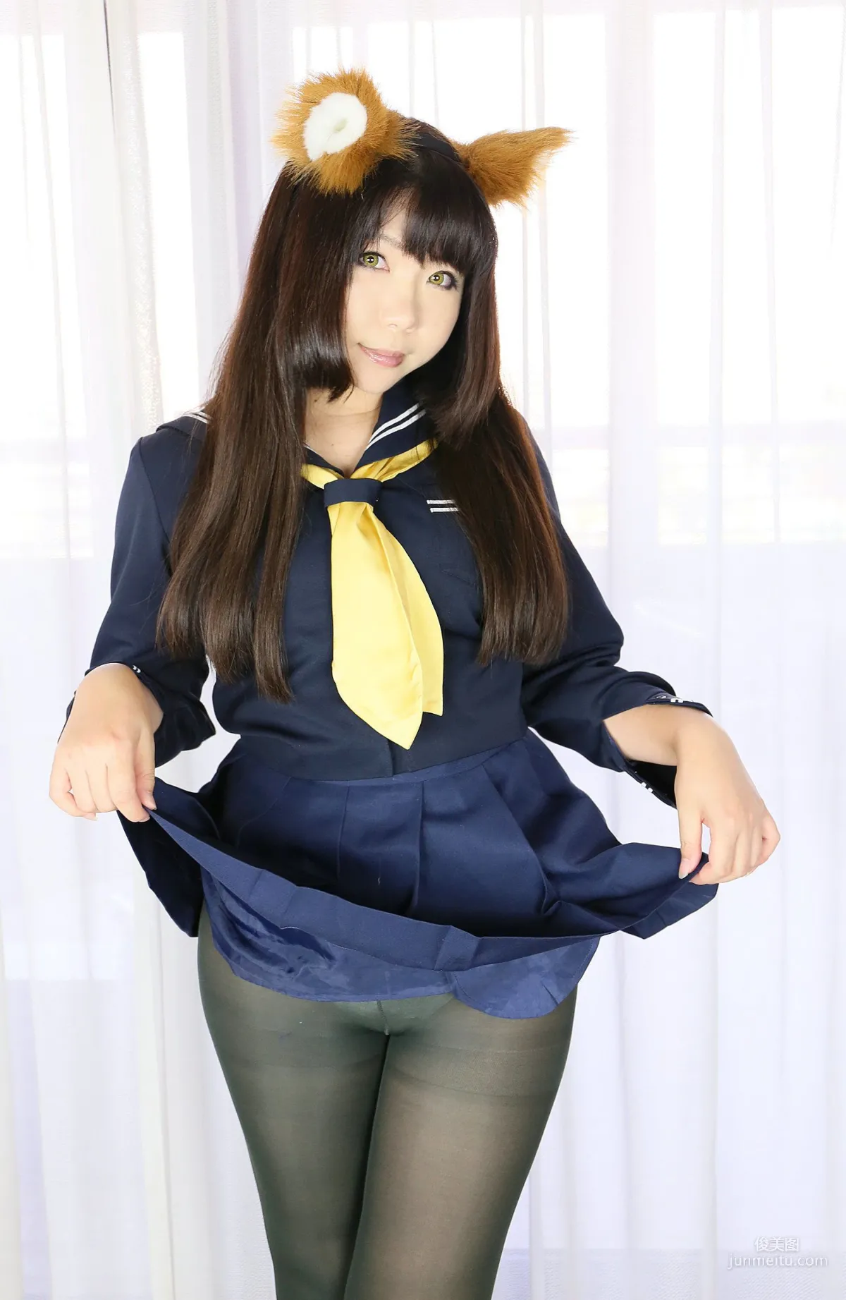 Higurashi Rin [Kitsune Kitsune Club 1st Generation] School Girl [Higurashi Project] Photo Set photo 3